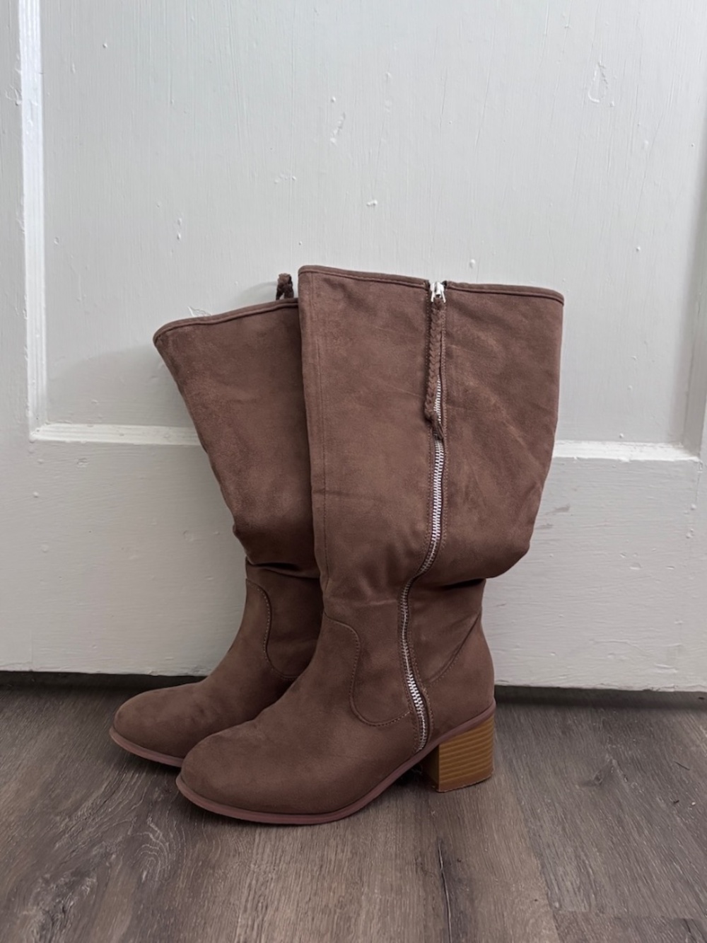 Calf High zip boots